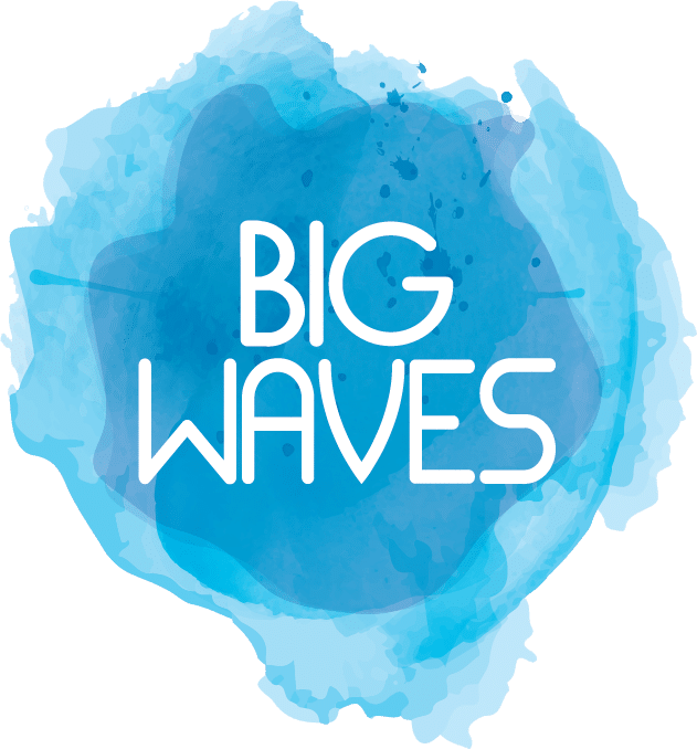 Big Waves logo watercolour