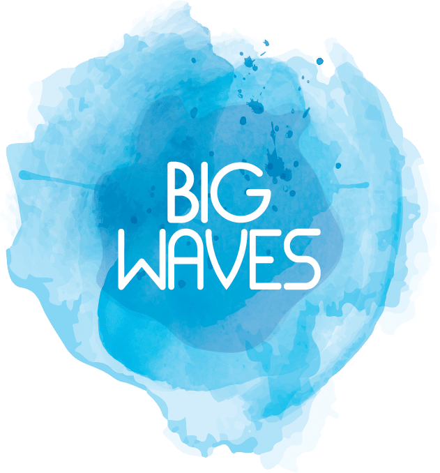 Big Waves logo watercolour